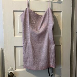Pink SLA the Label sparkly mini dress